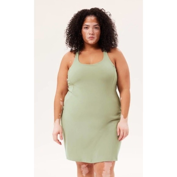 Girlfriend Collective XXXL Matcha Green Paloma Exercise Dress - Picture 4 of 4